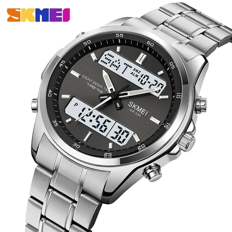 

SKMEI 2049 Fashion Digital Wristwatches Mens Countdown Timer Light Sport Watch Waterproof Men Military Clock relogio masculino
