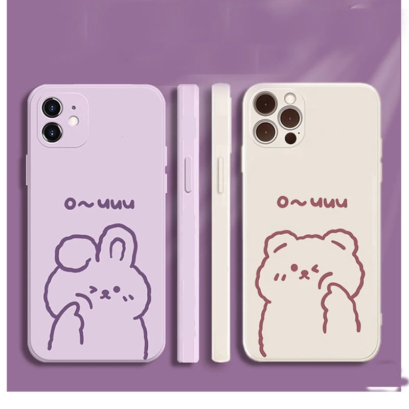 Cute Print Bear Case For iPhone 2