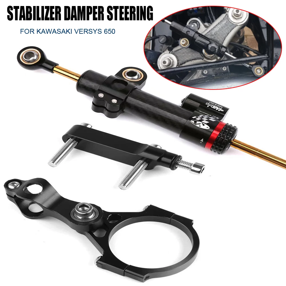 

Motorcycles Accessories For Kawasaki VERSYS 650 2015-2020 2016 2017 2018 2019 Versys650 steer damper Mounting Bracket Kit Parts