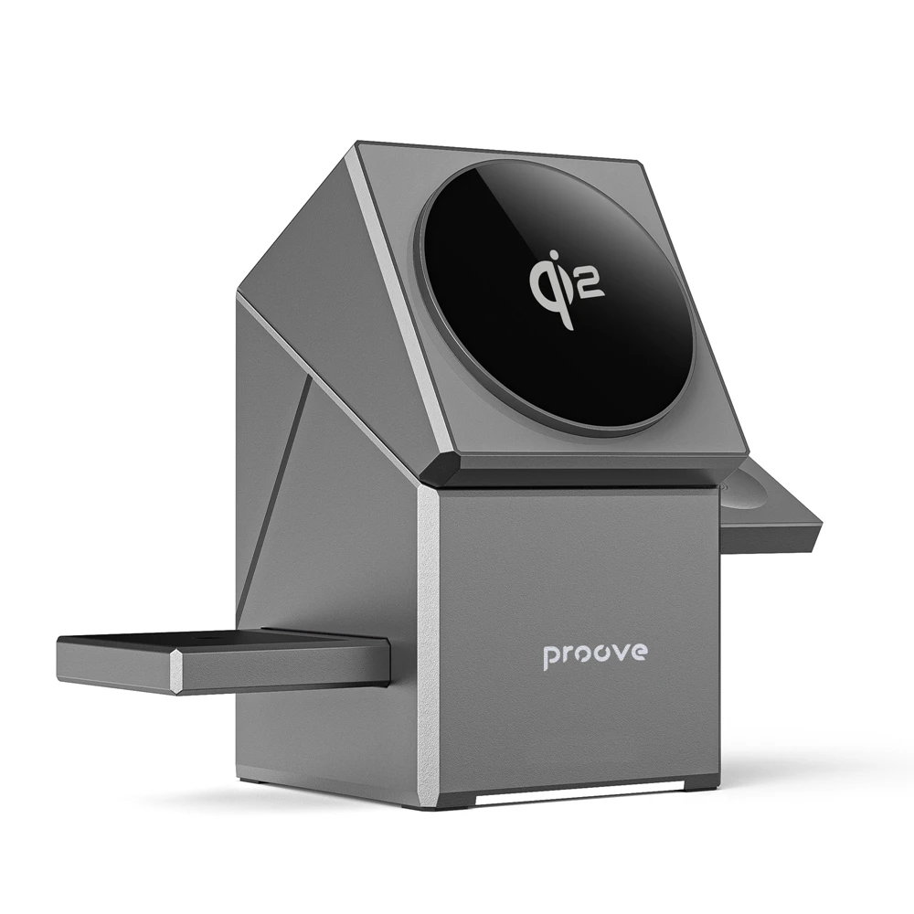 3-in-1 Magnetic Charging Station Qi2 15W Fast Wireless Charger for iPhone 16/15/14/13, Apple Watch & AirPods