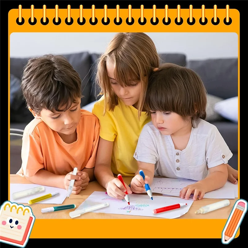 A95Q-라운드 틸티드 플랫 헤드 16개 리필 가능한 아크릴 페인트 마커 빈 아크릴 마커 필러블 펜 3ml 드로퍼 아트 키트용