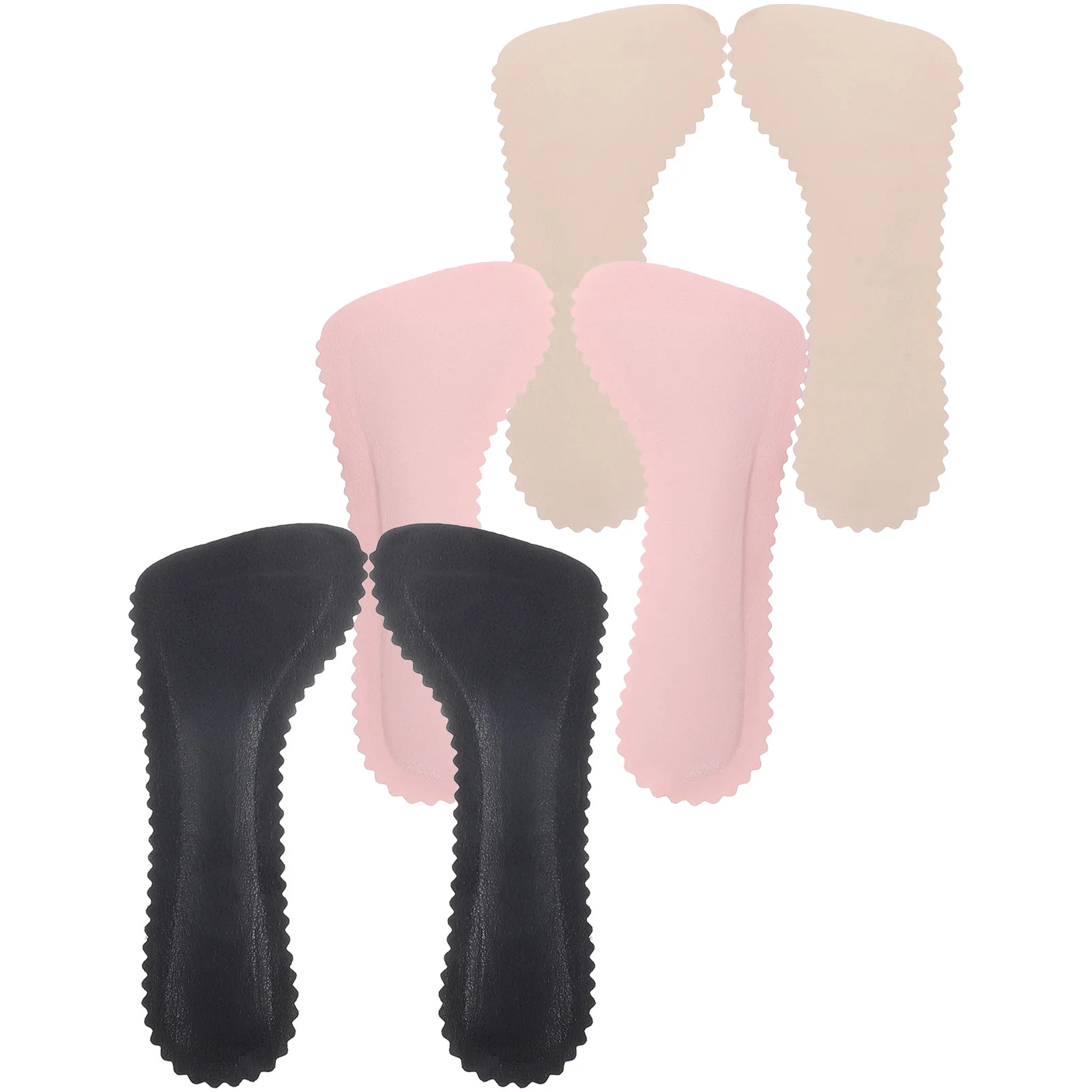 

3 Pairs Shoe Inserts Anti-skid Foot Pads Convenient High Heel Wear-resistant Self-adhesive Daily Use Portable Insole
