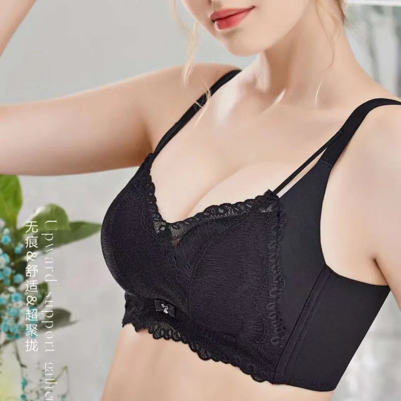 Sexy Lace Gather Thickening Size 32/34/36/38A Bras for Women