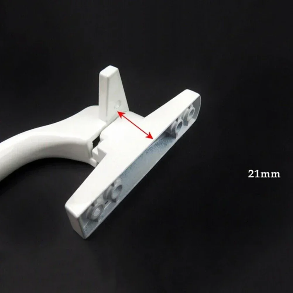 Window Handles Left Right Hand Aluminum Alloy External Flat Handle 7mm Wide Universal For Window Window Accessories Building Hardware