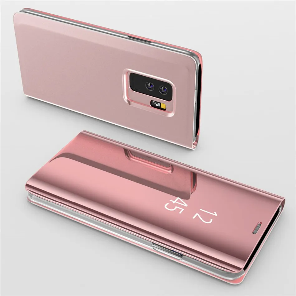 silicone case samsung Mirror Flip Case For Samsung Galaxy A71 A51 A31 A72 5G A52 5G A70 A50 Cover on Samsung A7 2017 A5 2017 A7 2017 A5 2017 A21S A02S kawaii phone cases samsung