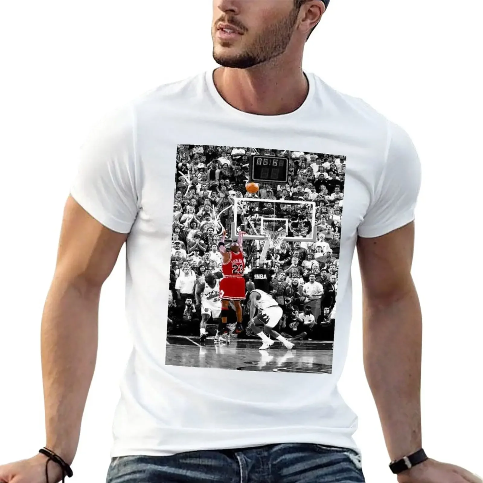 

MJ game winner T-Shirt new edition customs anime clothes Short sleeve tee men