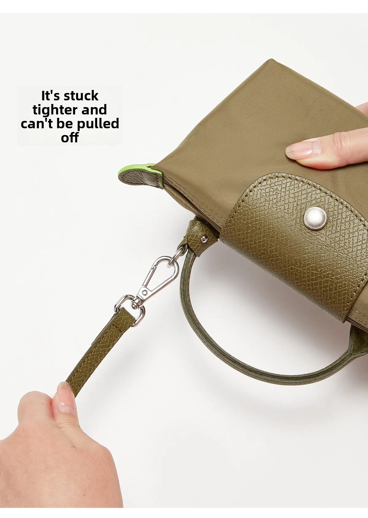 Cow Leather Bag Shoulder Strap Replacement Crossbody Adjustable Conversion Kit Fit for Longchamp Mini Pouch