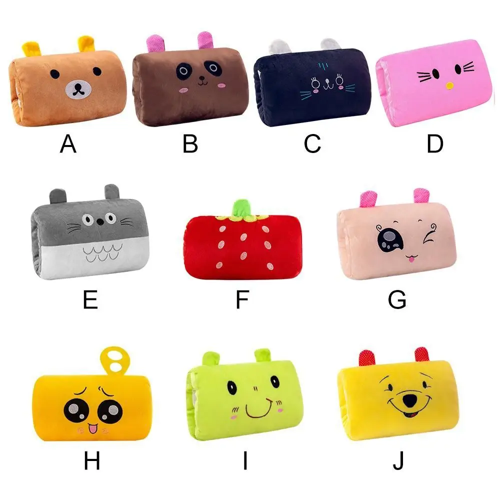 Winter Hand Warmer Pillow Plush Toy Cute Animal Handy Covered Office Nap Pillow Female Gift 5