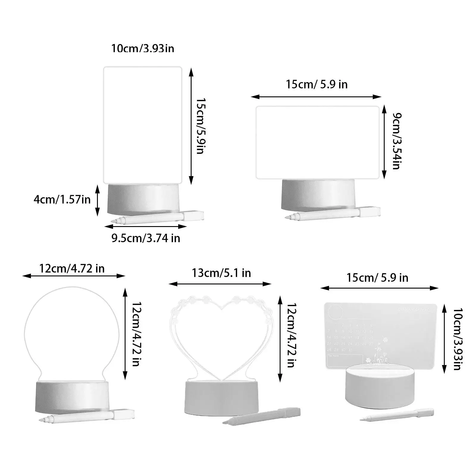 USB 메시지 보드 펜 포함 휴일 조명, 창의적인 Led 야간 조명, 메모 보드, 어린이 여자 친구 장식, 야간 램프 선물