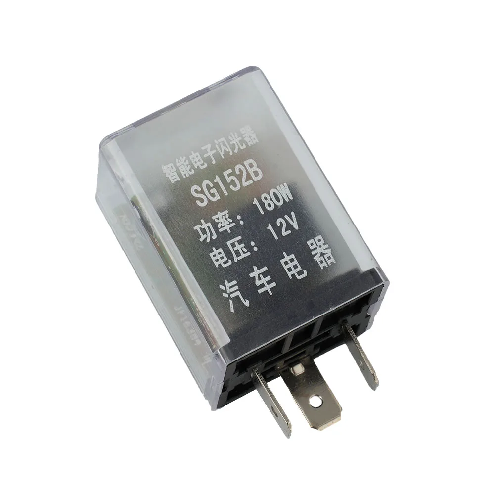 

1x Flasher Relay Plug And Play Dashboar Hole Dia 8mm LED 1pc DC 12V Plastic Turn Signal 135W 3Pin Blinker Clear