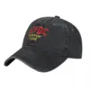 AC Heavy Metal Rock Music Band Baseball Cap DC Vintage Distressed Denim Washed Headwear Unisex Outdoor All Seasons Travel Soft 1