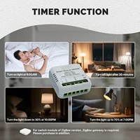 MOES Star Ring Series Mini Tuya WiFi/Zigbee Smart Switch DIY Module Light Switch 1/2 Gang Remote Control Work Alexa Google Home - Image 2
