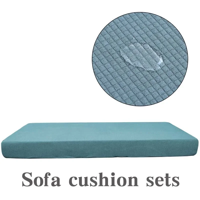 thumbnail image 1 of Funda de cojín elástica para sofá, protector de muebles, forro polar, licra, lavable, reversible, extraíble, funda para sofá, 1 of 4