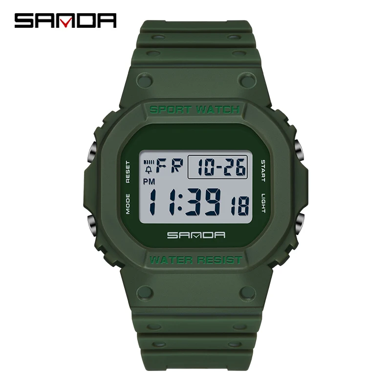 Luxury Waterproof Digital Sports Watch for Men with Stopwatch Function