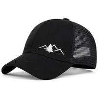 Fashion Mountain Embroidery Baseball Cap Summer Breathable Mesh Caps adjustable Hip Hop Trucker Hats Men Women Outdoor sun Hats 2