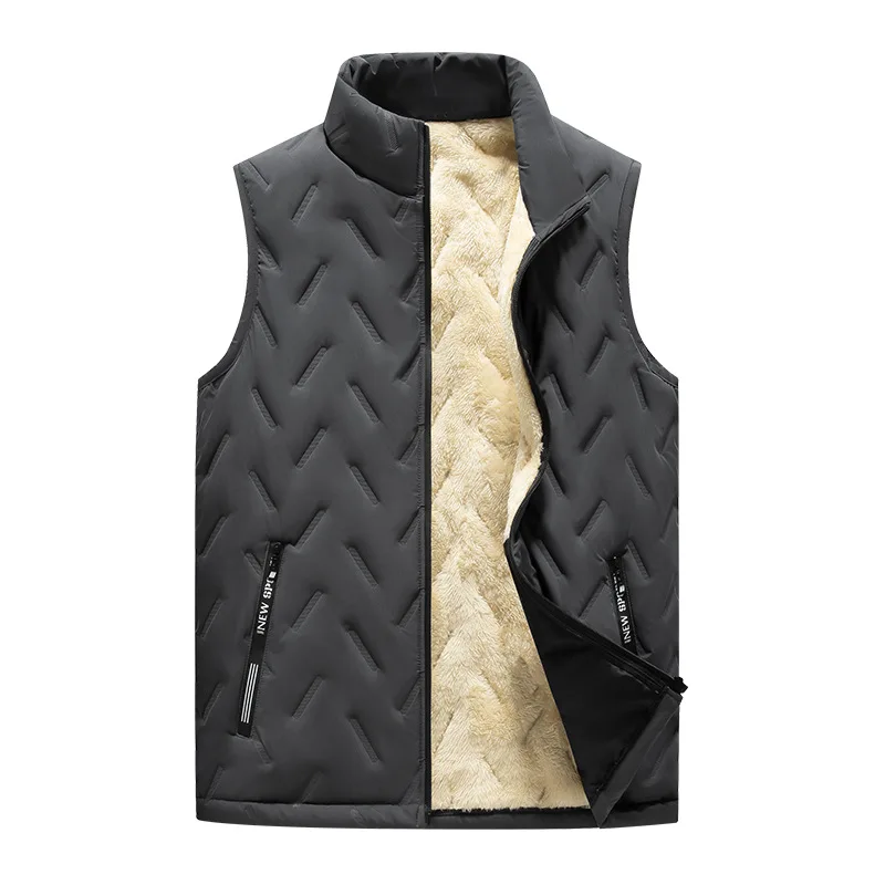 MJ-01 dark gray lambswool vest