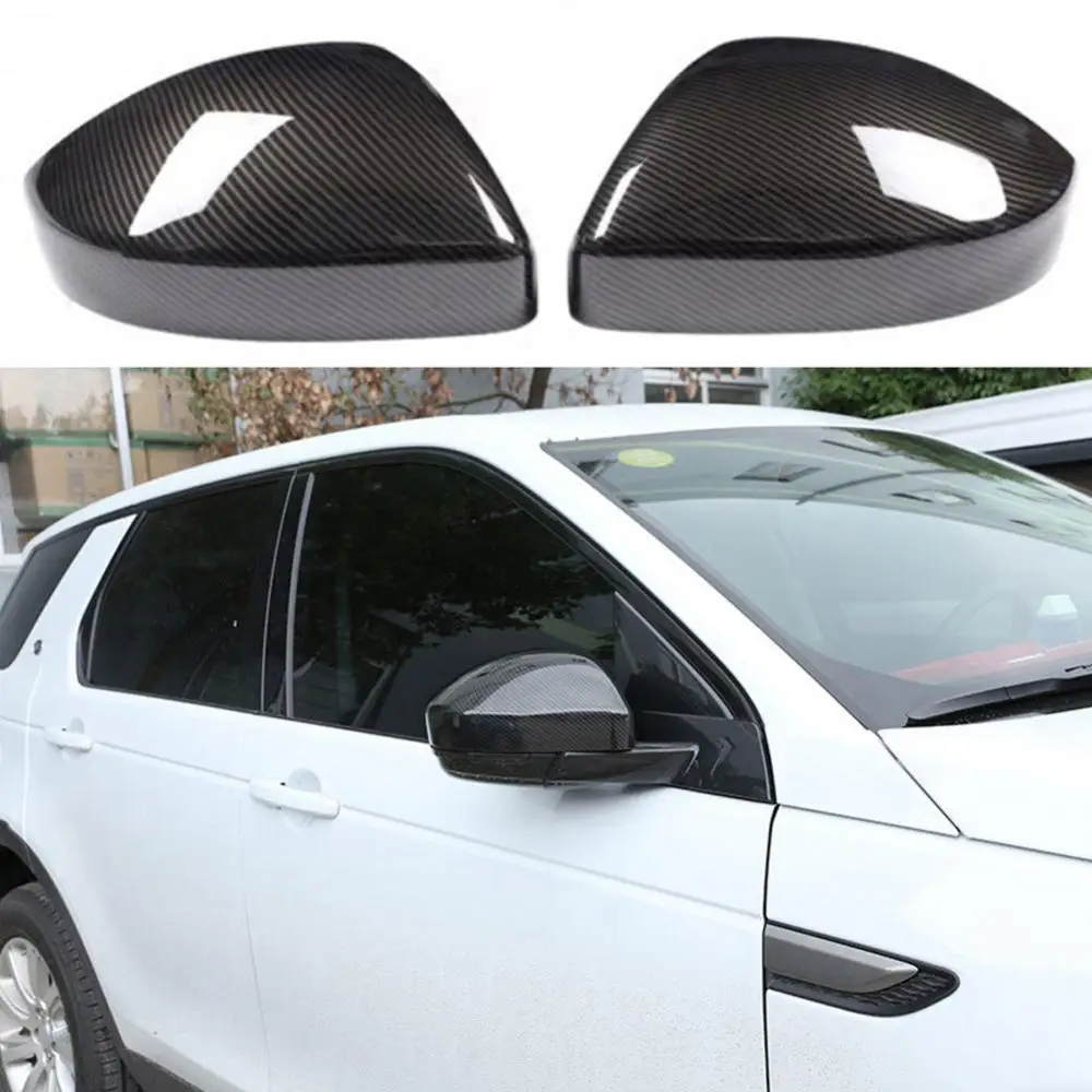 

1 Pair Rear View Mirror Covers Caps for Discovery Sport Jaguar F Pace