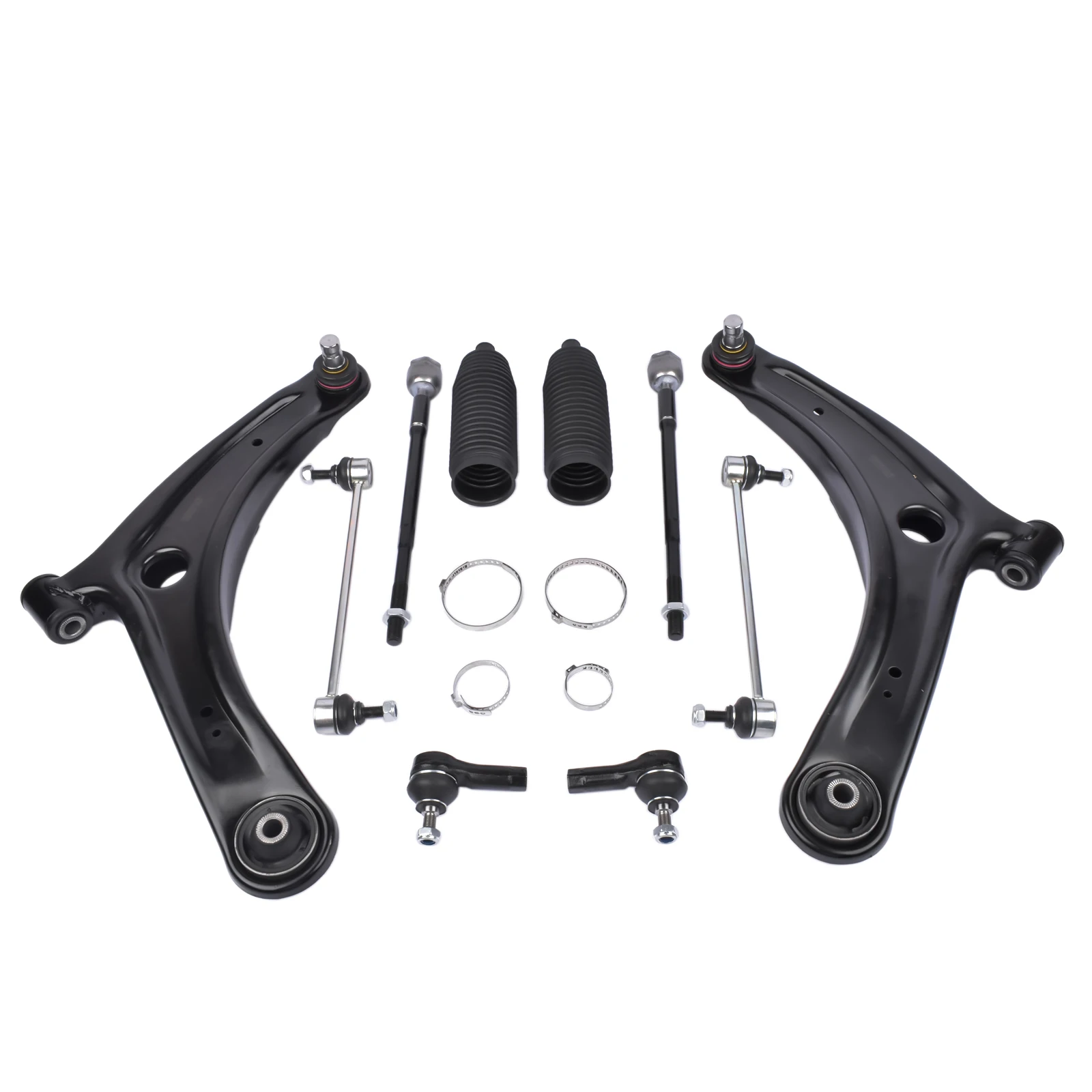 AP01 Front Lower Control Arms Sway Bars Tie Rods for Mitsubishi Lancer Outlander