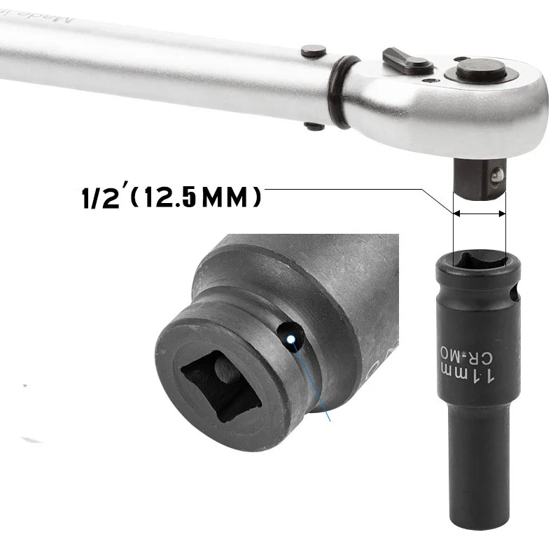 1/2 inch Torx Socket Wrench Head Metric Air Pneumatic Socket Wrench Head 8-41mm Standard Durable Car Auto Truck Repair Tools 3