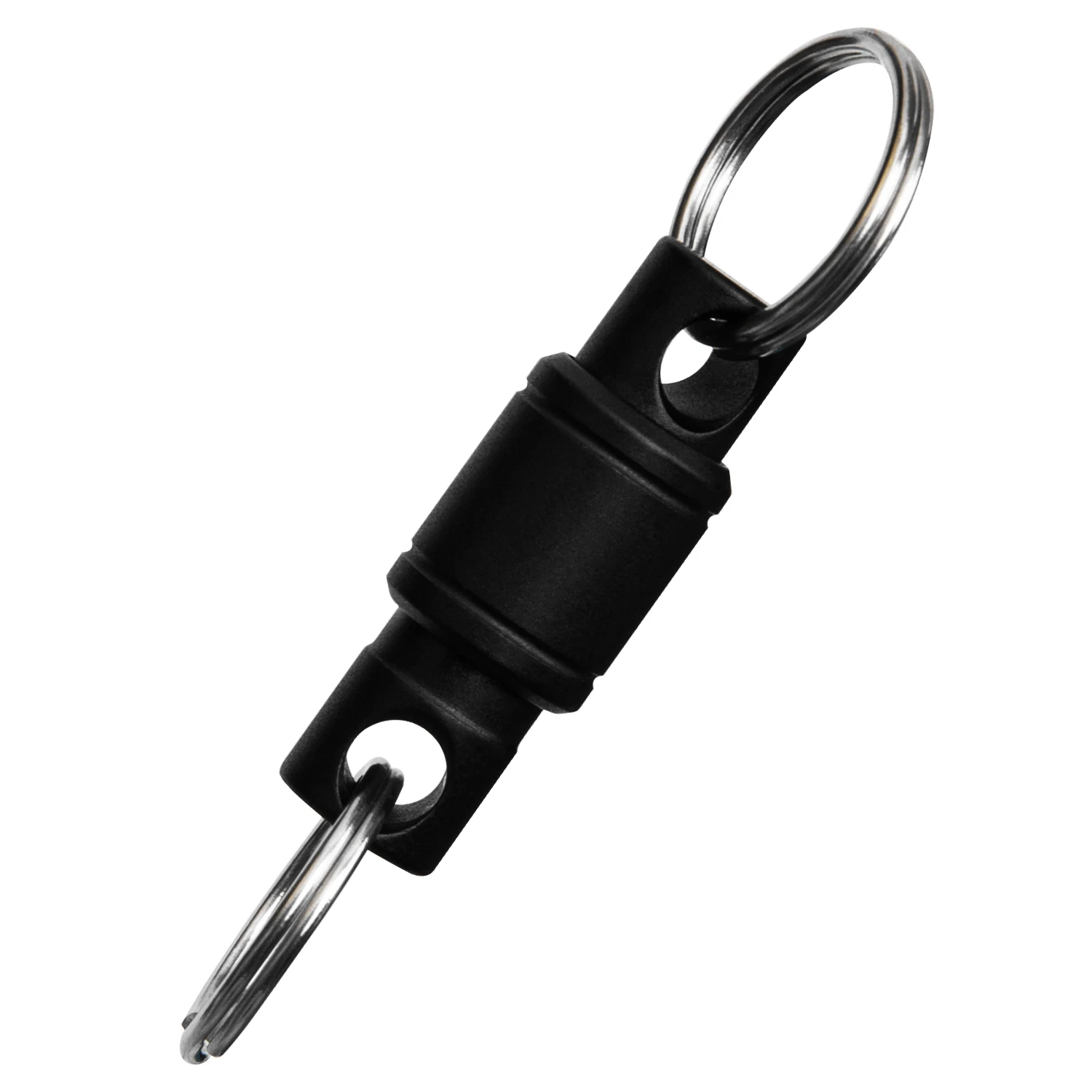 Sleek Titanium Quick Release Keychain - Mini Rotary Buckle & Stainless Steel Keyring EDC Tool