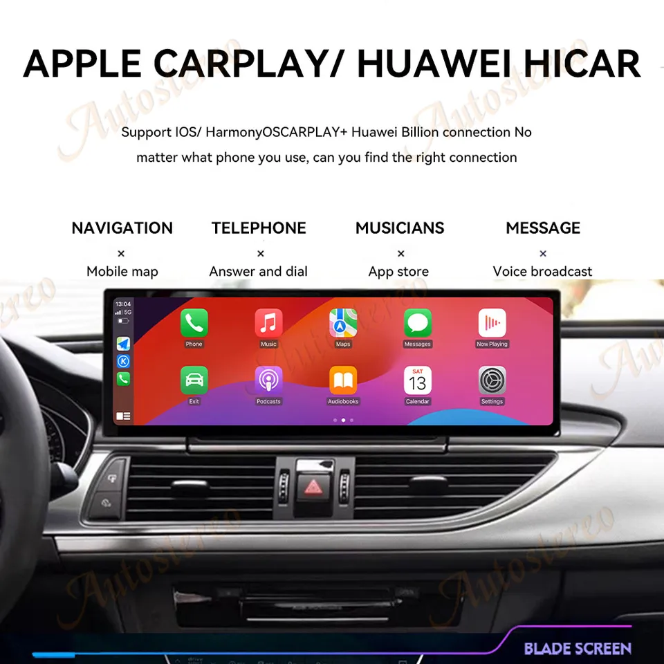 Autoradio GPS Erisin Pour Audi A6/S6/RS6/Allroad – Android 14, 4G, Carplay