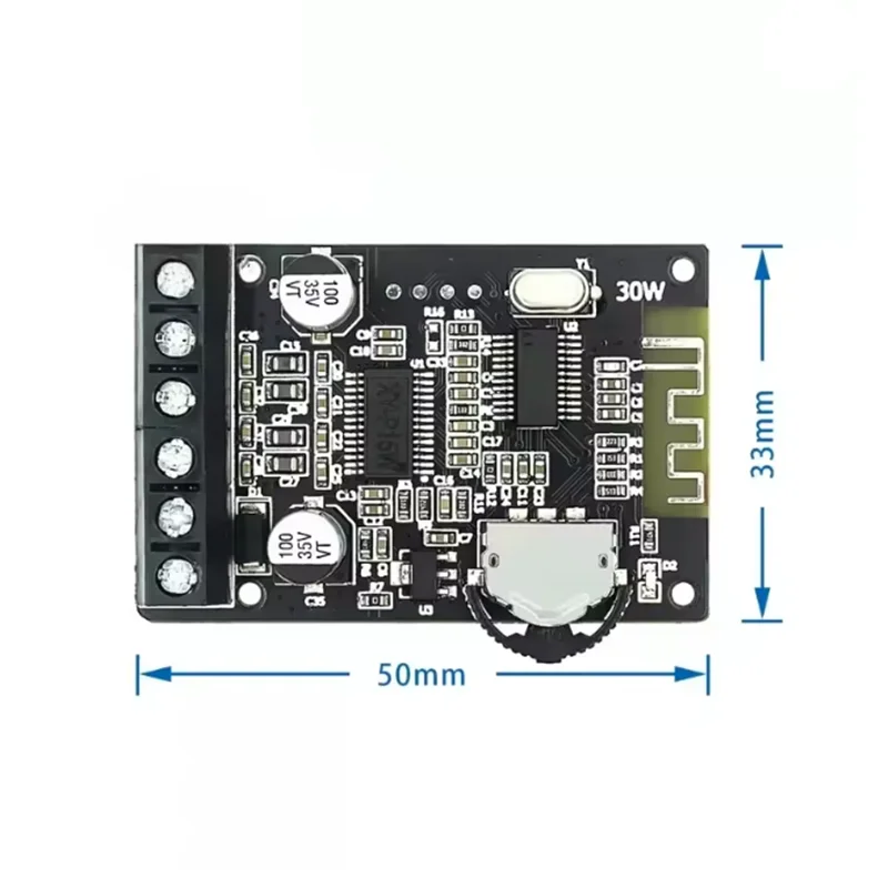 XY-P15W 블루투스 5.0 앰프 보드 DC 8V 12V 24V 10W 15W 20W 파워 앰프 오디오 스테레오 디지털 AMP 사운드 보드