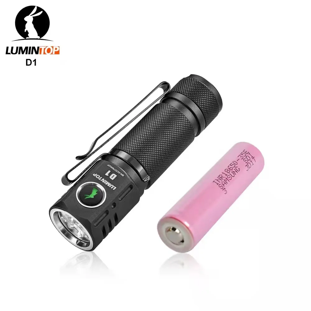 LED Light Lumintop 18650 Flashlight triple LED model D1 4000K Color temperature High color rendering 2000 lumens torch laser Flashlights