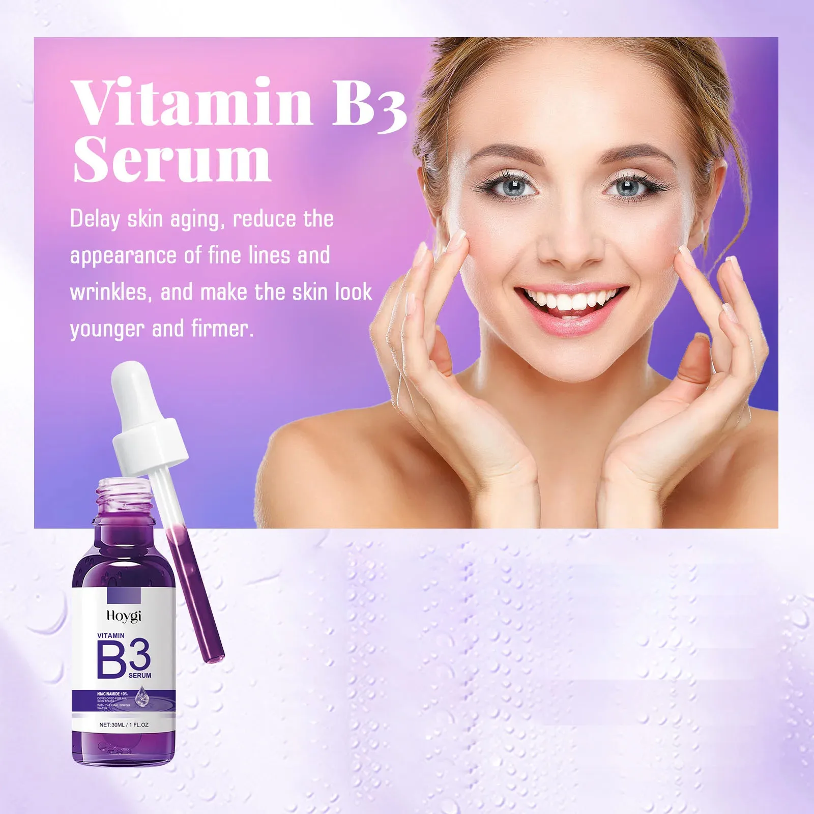 Vitamin B3 Serum Fade Dark Spot Chloasma Lighten Melanin Pigmentation Smooth Pores Rejuvenation Brightening Moisturizing Essence 6