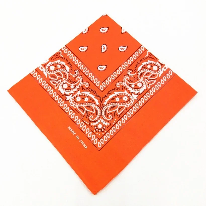 1-4 Stück Männer Frauen Baumwolle Bandana Haarband Cowboy Herren Biker Sport Kopfbedeckung Handgelenk Haarwickel Einseitig Kopfwickel Schal Paisley – Detail 11