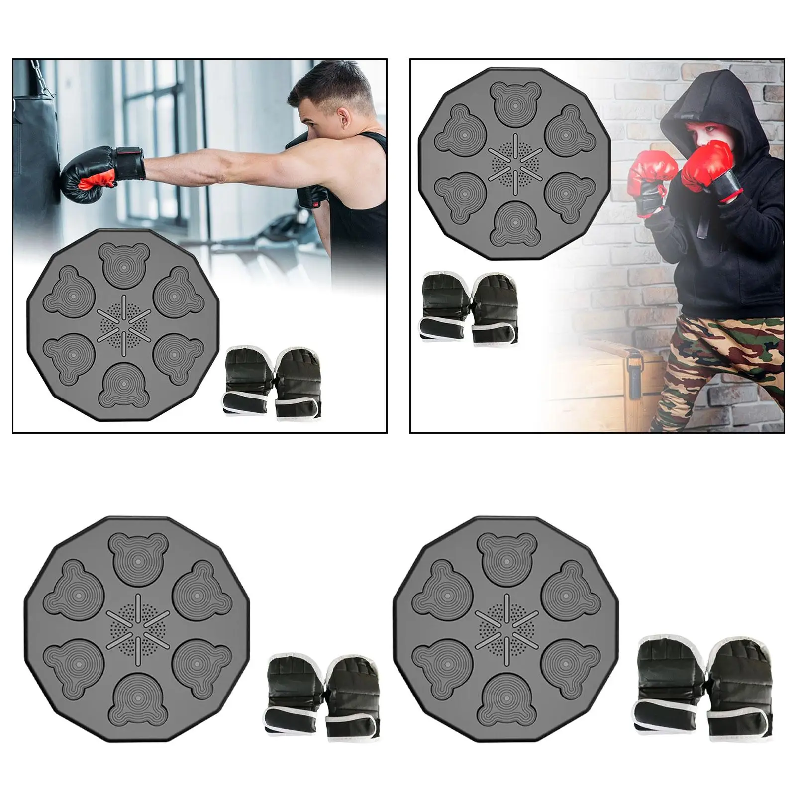 

Music Boxing Training Machine Wall Mount Boxing Trainer with Boxing Gloves