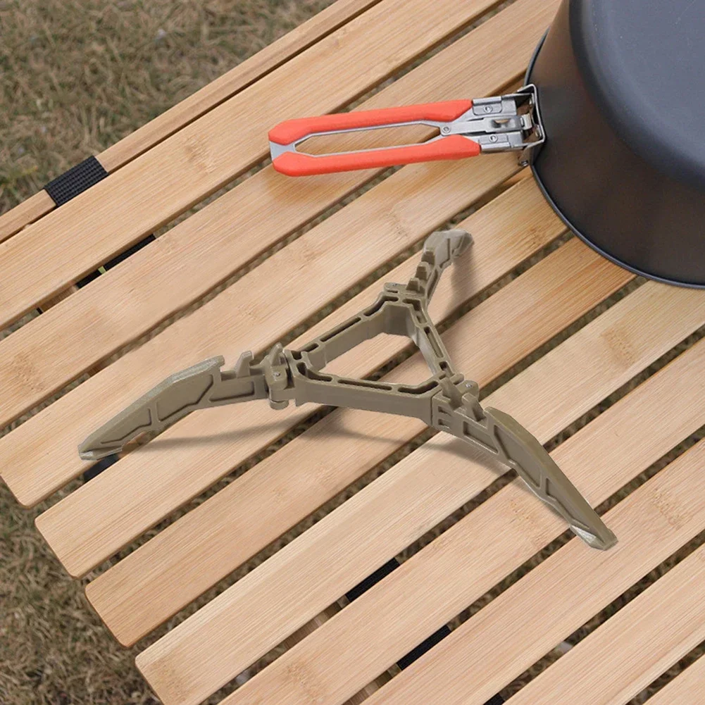 Nylon Gas Canister Stand Foldable Outdoor Gas Tank Bracket Camping Stove Bottle Stand Universal Tripod Folding Canister Stand Image 16