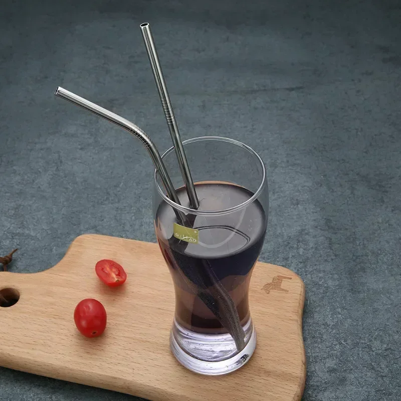 Clear Glass Straws 200*8mm for Smoothies Cocktails Drinking Straws Healthy Reusable Eco Friendly Drinkware Accessory glass straw set,drinking straws