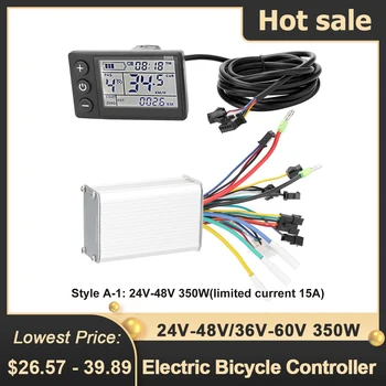 24V-48V/36V-60V 350W Electric Bicycle Controller with LCD Display Panel E-bike Electric E Bike Scooter Brushless Controller Part 1