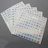 Number 1 to 1000 Laser Number Sticker Round Waterproof Nail Sticker Digital Label Nail Polish Color Gel Varnish Marking Sticker 2