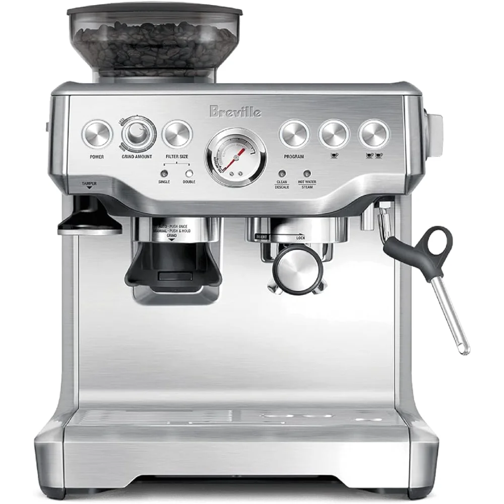 NEW Breville Barista Express Espresso Machine, Brushed Stainless Steel, BES870XL, Large