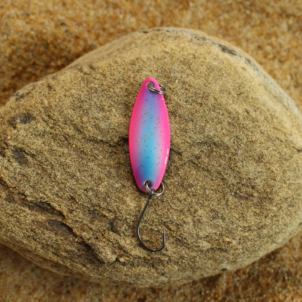 Description Picture 6 of item2pcs 3.2g/4.5g Fishing Lures Pesca Fishing Tackle Bass Bait Artificial For Fishing Spoon Trout Bait