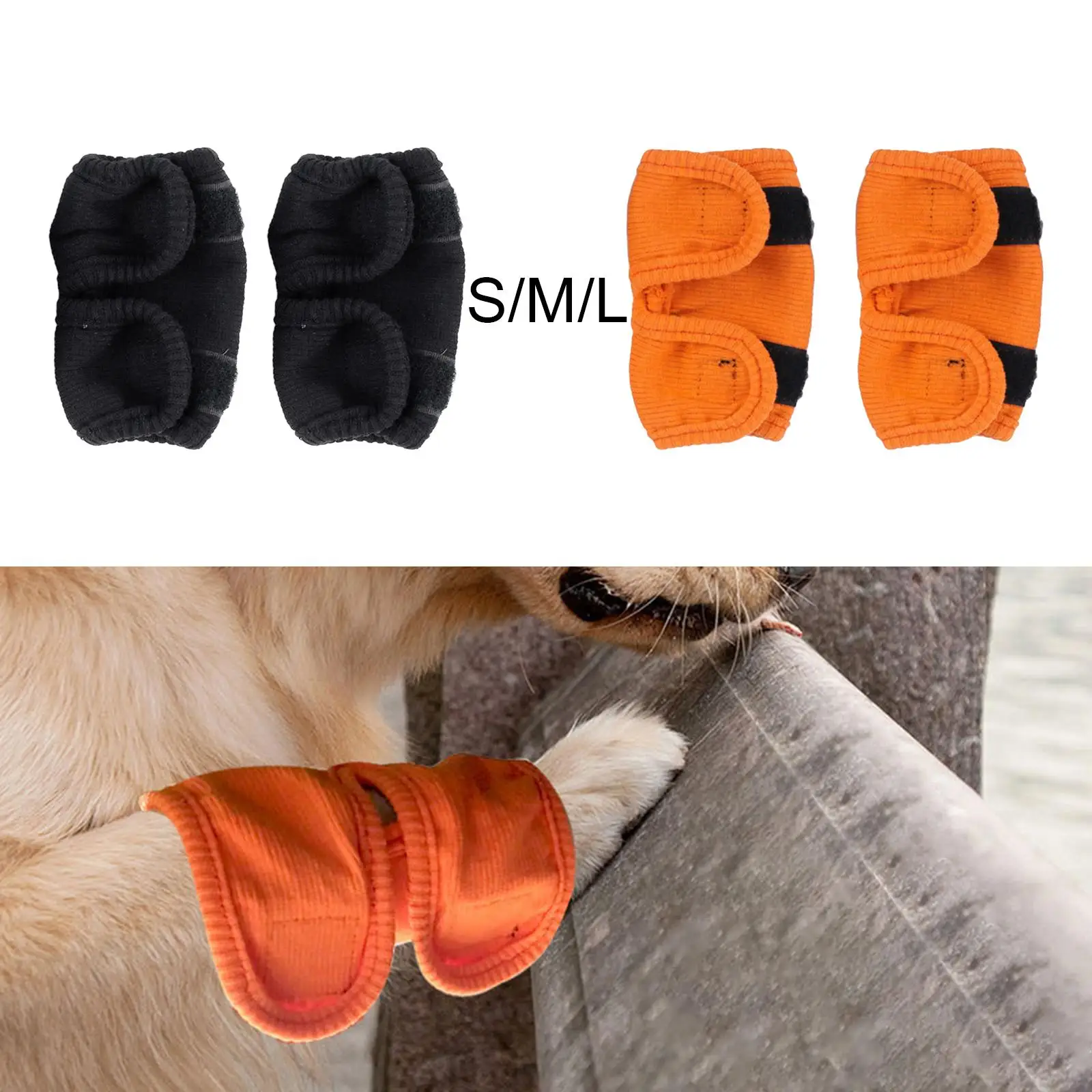 2 Pieces Pet Knee Pads Dog Leg Support Brace Warmer Dog Elbow Protector Pads