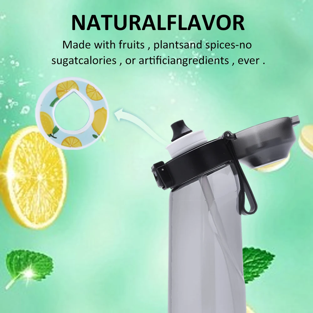 Air Up Flavored Water Bottle Scent Water Cup 3 Free Pods！Flavored Sports Water  Bottle For Outdoor Fitness With Straw Flavor Pod