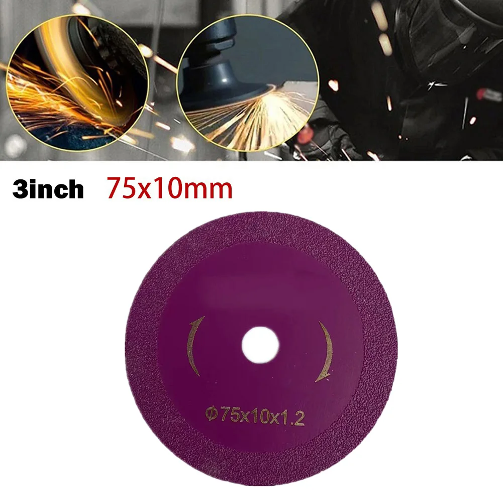 1pc 75mm Cutting Disc Diamond Marble Saw Blade Glass Jade Crystal Ceramic Tile Special Cutting Wheel For Angle Grinder Cutting images - 6