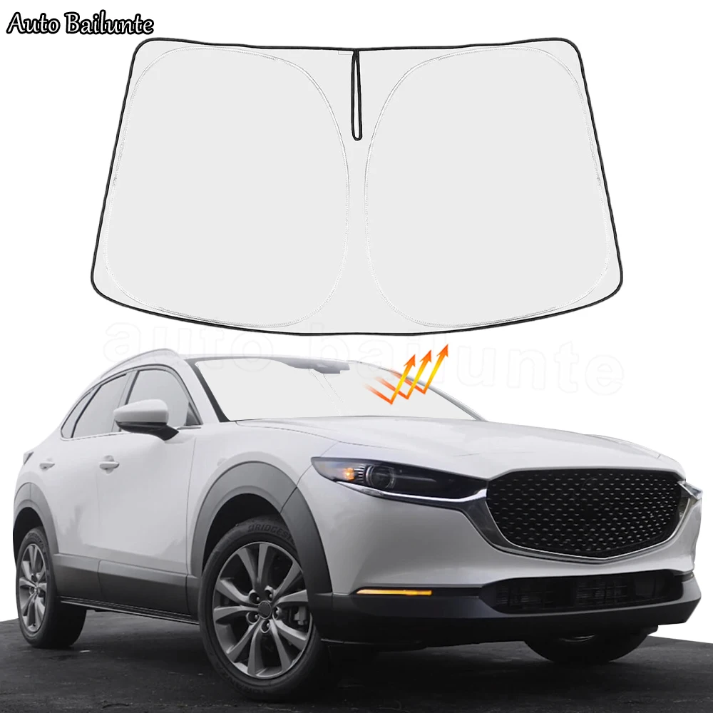 Car Windshield Sun Shade Cover Sunshade Visor For Mazda CX30 CX-30 2023 2022 2021 2020  Accessories