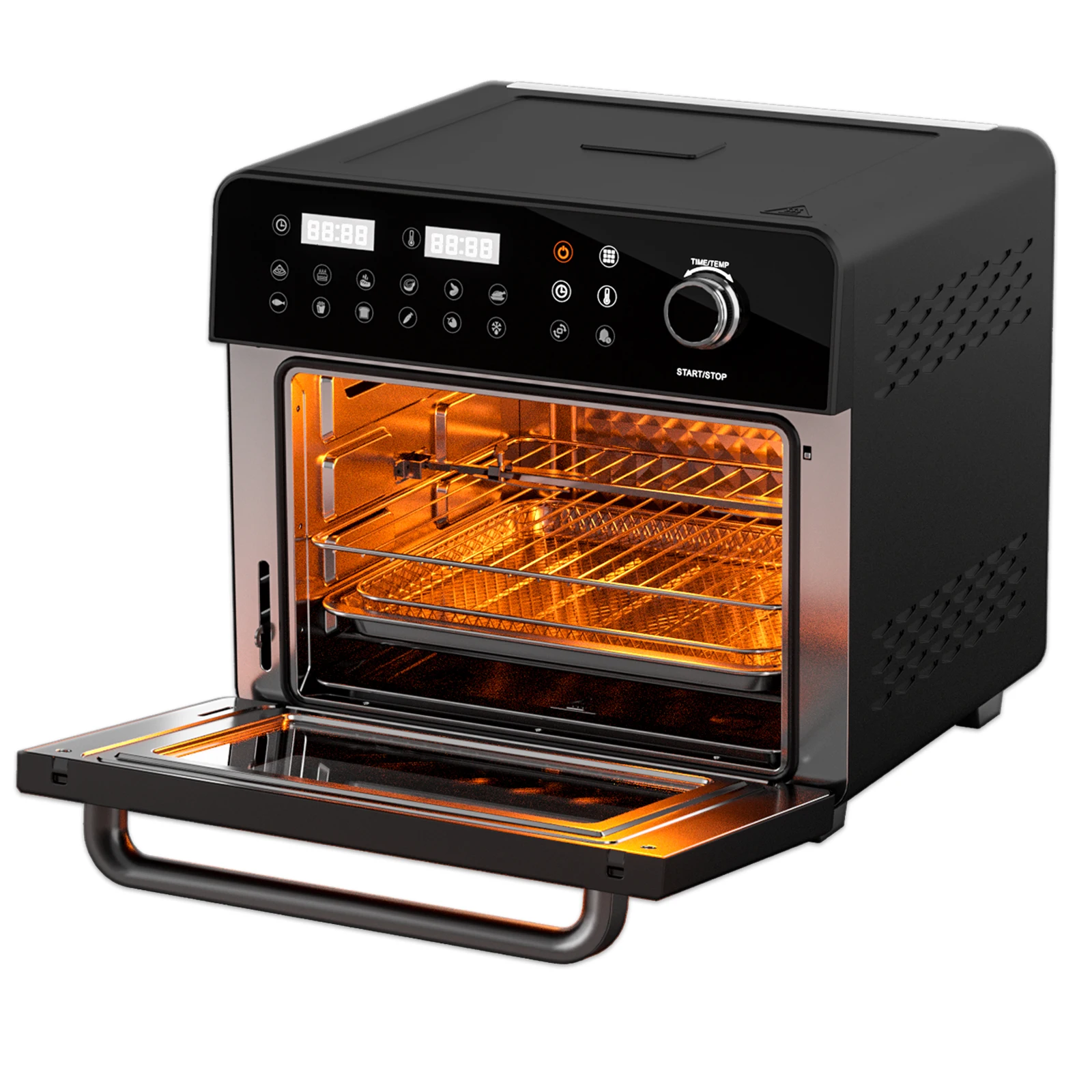 digital smart electric industrial cooker custom double air fryer oven  oil free deep 