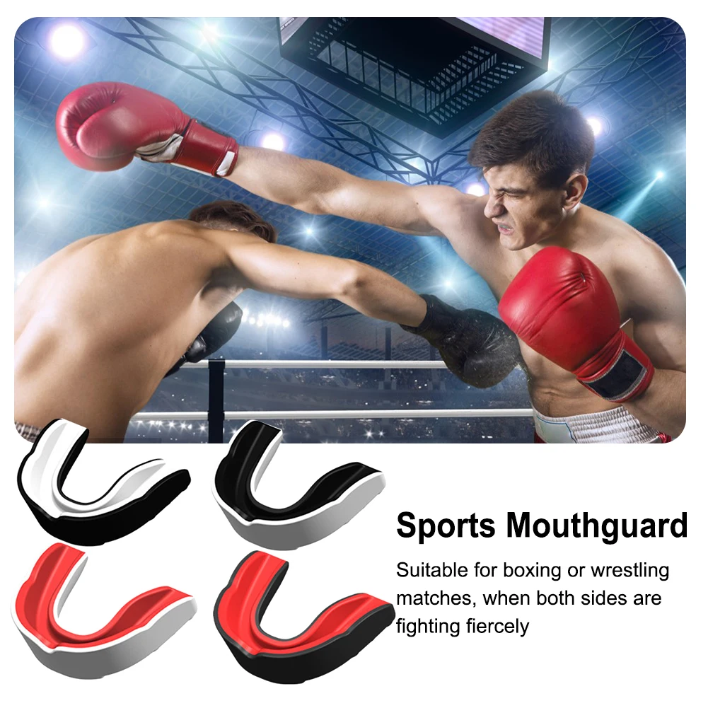 4-12Pcs Fighting Training Mouth Guard Boxing Gum Shield Adult Junior Mouthguard Football Wrestling Boxing Teeth Protection