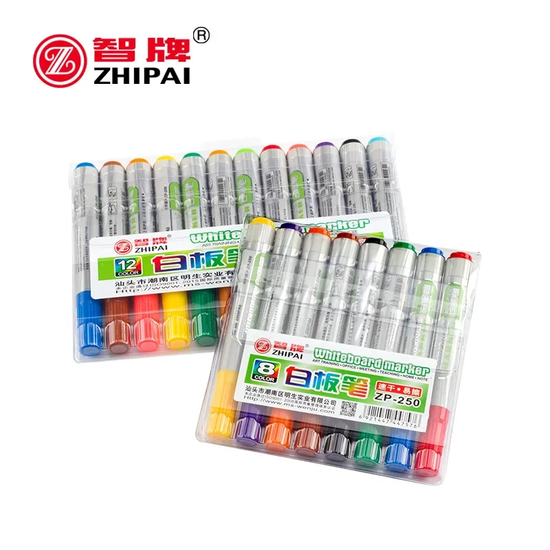 Vibrant Low-Odor Fine Tip Whiteboard Markers for Office Meetings & Planning