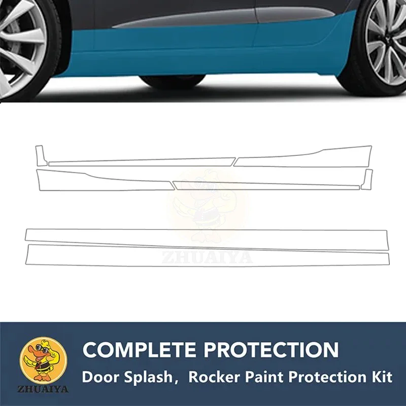 

PreCut Rocker Panels Paint Protection Clear Bra Guard Kit 7.5mil TPU PPF For AUDI R8 V10 PLUS COUPE 2017-2018