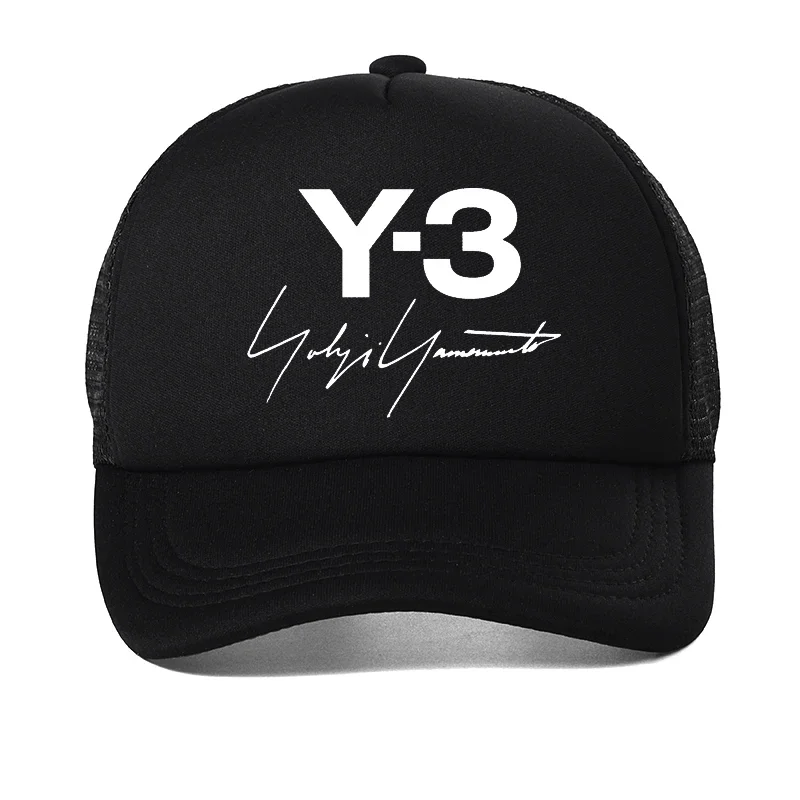 

Yohji Yamamoto Men's Baseball Caps Summer Y3 Sunscreen Mesh Breathable Trucker Hats