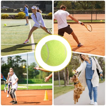 3pcs Padel Balls Practice Tennis Ball Paddle Tennis Balls High Bounce Tennis Balls 6