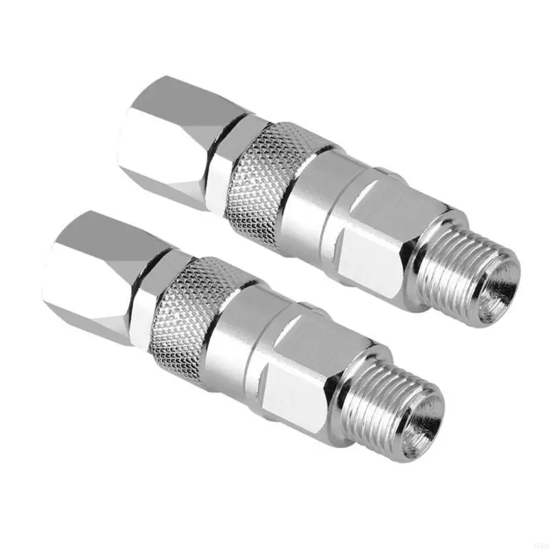 J6BB 2pcs High Pressures Sprayer Hose Swivels Joint Connectors for 360 Degree Rotations and Easy Installation Designs