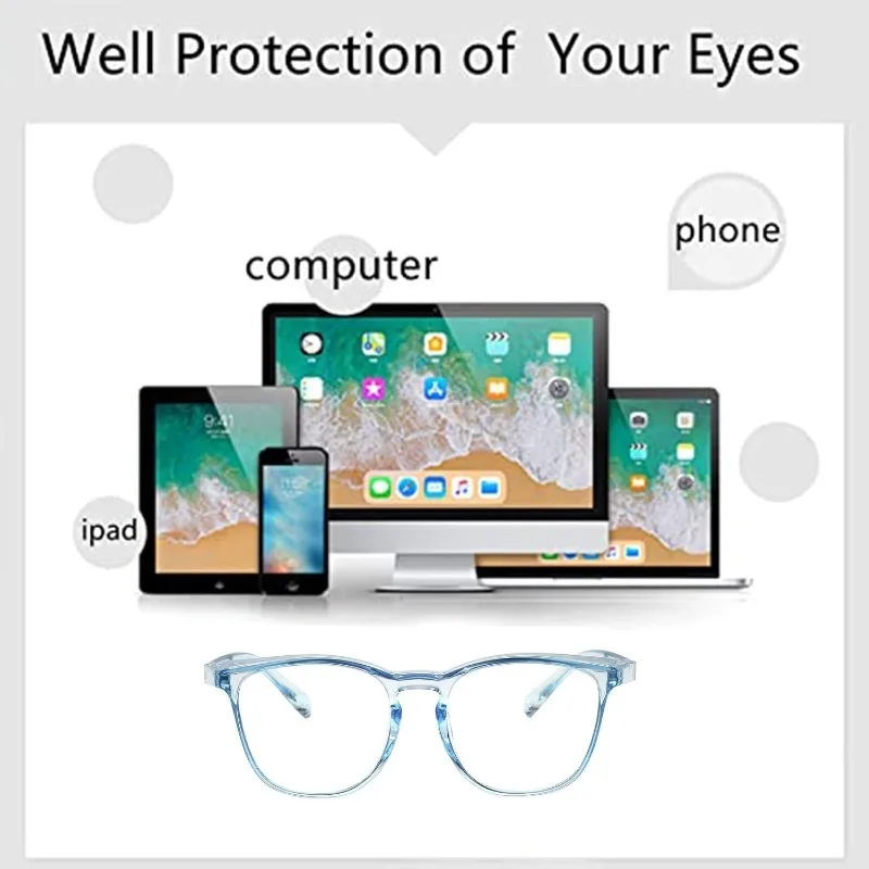 Lot de 3 lunettes sécurité antibuée anti-lumière bleue