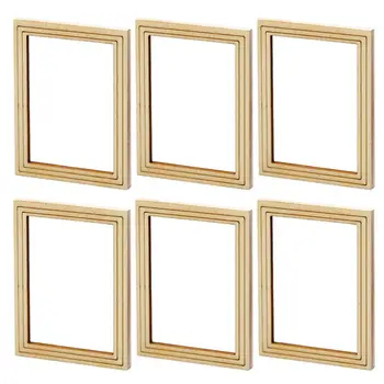 6 pezzi mini cornici per foto modello pittura fai da te cornice decorativa mini paesaggio scena mobili casa cornice decorazione
