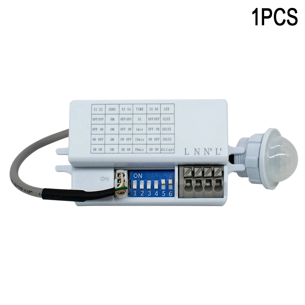 Enhanced Motion Sensor Light Switch with Adjustable Timer and Automatic Lighting Detection